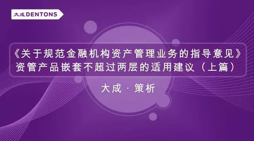 大成策析丨資產管理產品嵌套二層關卡治理方略——嵌套規制邊界與實踐路徑權衡（上篇）